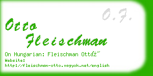otto fleischman business card